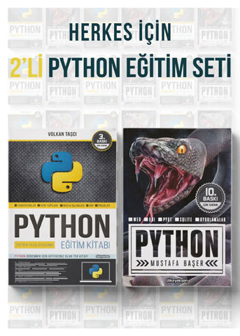 Herkes için 2'li PYTHON Eğitim Seti (2 Kitap)