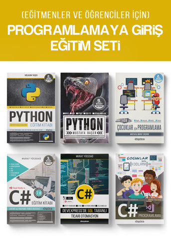 Eğitmenler ve Öğrenciler için Programlamaya Giriş Eğitim Seti (6 Kitap)