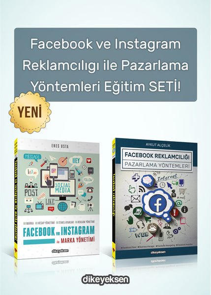 Facebook ve Instagram Reklamcılığı ile Pazarlama Yöntemleri Eğitim Seti (2 Kitap)