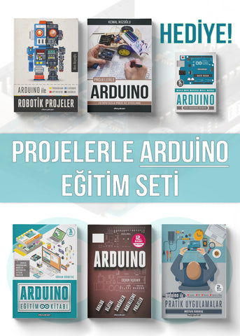 Projelerle Arduino Eğitim Seti (6 Kitap 5+1)